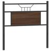 vidaXL T&ecirc;te de lit ch&ecirc;ne marron 90 cm bois d'ing&eacute;nierie et acier