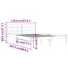 vidaXL Cadre de lit sans matelas bois massif de pin 140x200 cm