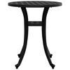 vidaXL Table de jardin noir &Oslash;48x53 cm aluminium coul&eacute;