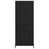 vidaXL Haut Armoire avec tiroir 2 pcs Ch&ecirc;ne noir Bois d'ing&eacute;nierie