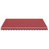 vidaXL Tissu de remplacement pour auvent Bordeaux rouge 4x3 m