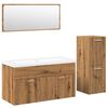 vidaXL Ensemble de meubles salle de bain 4 pcs bois d'ingénierie