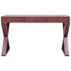 vidaXL Bureau d'ordinateur Marron 115x47x77 cm Bois d'acajou massif