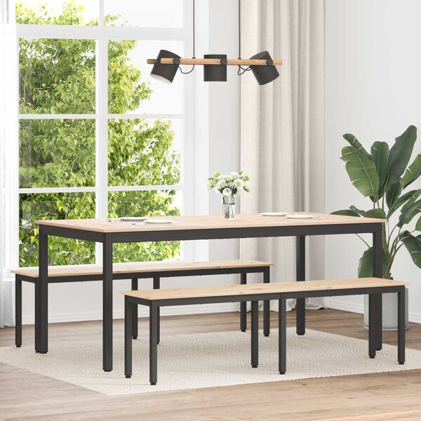 vidaXL banc Naturel 160 x 35 x 45 cm Bois de pin massif