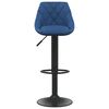 vidaXL Tabourets de bar lot de 2 bleu velours
