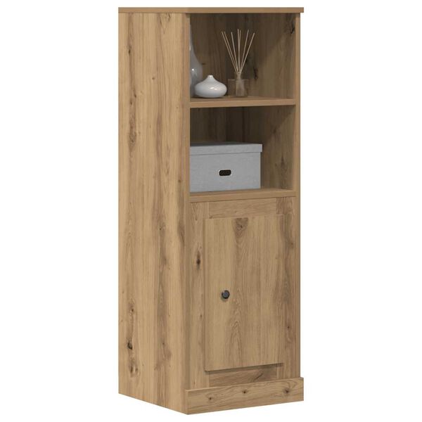 vidaXL Buffet haut chêne artisanal 36x35,5x103,5 cm bois d'ingénierie