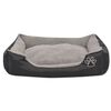 vidaXL Lit pour chiens avec coussin rembourré Taille M Noir
