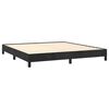 vidaXL Cadre de lit sans matelas noir 180x200 cm velours