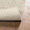 vidaXL Tapis ZIZUR cr&egrave;me 120x170 cm aspect de jute int&eacute;rieur ext&eacute;rieur