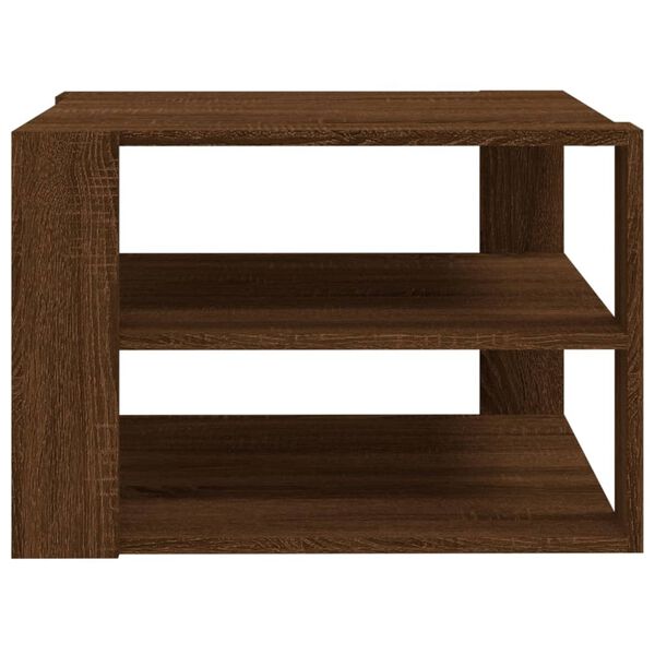 vidaXL Table basse Ch&ecirc;ne marron 60x60x40 cm Bois d'ing&eacute;nierie