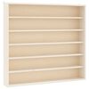 vidaXL Vitrine de collection en bois avec 6 &eacute;tag&egrave;res 60x8,5x55 cm