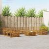 vidaXL Ensembles de canap&eacute;s 10 pcs Naturel Bois d'Acacia Massif