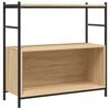 vidaXL Biblioth&egrave;que ch&ecirc;ne sonoma 80x30x78,5cm bois d'ing&eacute;nierie et fer