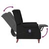 vidaXL Fauteuil de massage inclinable Noir Tissu