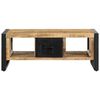 vidaXL Table basse 90x50x36 cm bois de manguier massif brut