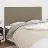 vidaXL T&ecirc;te de lit Taupe 160x5x118/128 cm Tissu