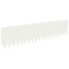 vidaXL Bordure de Pelouse 10 pcs 103 x 25 cm Acier Blanc
