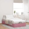 vidaXL Cadre de lit ottoman sans matelas rose 80x200 cm velours