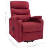 vidaXL Fauteuil de massage Rouge bordeaux Tissu