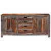 vidaXL Buffet gris 160x40x75 cm bois de sesham massif