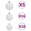 vidaXL Sapin de No&euml;l artificiel Blanc 180 cm PVC, Acier et Plastique