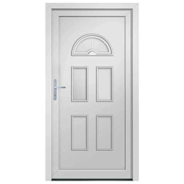 vidaXL Porte d'entr&eacute;e blanc 110x210 cm PVC