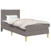 vidaXL Cadre de lit Taupe 100 x 200 cm Polyester
