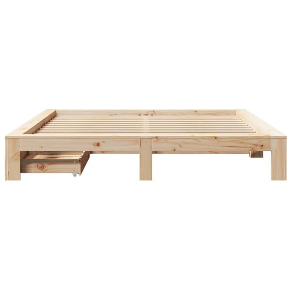 vidaXL Cadre de lit sans matelas 180x200 cm bois massif de pin