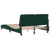vidaXL Cadre de lit sans matelas vert fonc&eacute; 120x200 cm velours