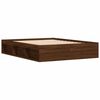 vidaXL Cadre de lit sans matelas ch&ecirc;ne marron 140x190 cm