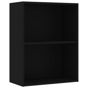 vidaXL Biblioth&egrave;que noir 60x30x76,5 cm bois d'ing&eacute;nierie