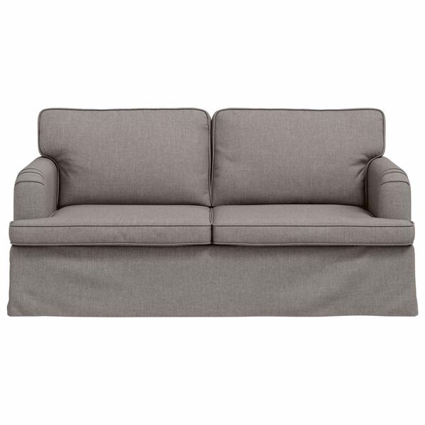 vidaXL Canap&eacute; 140cm Taupe M&eacute;tал