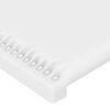 vidaXL Sommier &agrave; lattes de lit avec matelas Blanc 160x200cm Similicuir