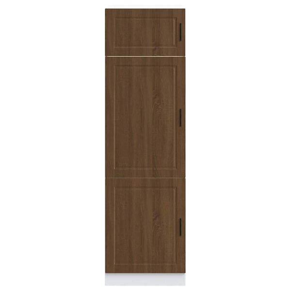 vidaXL Armoire de cuisine Porto chêne marron bois d'ingénierie