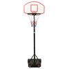 vidaXL Support de basket-ball Blanc 216-250 cm Poly&eacute;thyl&egrave;ne