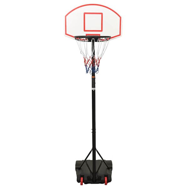 vidaXL Support de basket-ball Blanc 216-250 cm Poly&eacute;thyl&egrave;ne