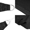 vidaXL Voile d'ombrage 160 g/m² Noir 3,5x3,5x4,9 m PEHD