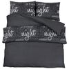 vidaXL Ensemble de housse de couette Noir 200x220 cm Coton