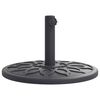 vidaXL Base de parasol pour m&acirc;ts &Oslash;38 / 48 mm 12 kg rond