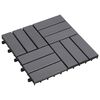 vidaXL Carreau de terrasse 20 pc Gris 30 x 30 cm Bois d'acacia