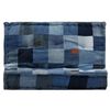 vidaXL Pouf carr&eacute; 100x100x20 cm Patchwork en denim