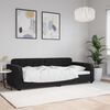 vidaXL Lit de repos sans matelas noir 90x190 cm velours