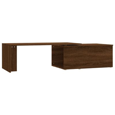 vidaXL Table basse Chêne marron 150x50x35 cm Bois d'ingénierie