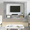 vidaXL Meuble TV gris b&eacute;ton 152x22x113 cm bois d'ing&eacute;nierie