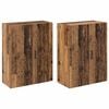 vidaXL Armoire Murale 2 pcs Bois ancien 69,5 x 34 x 90 cm