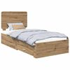 vidaXL Cadre de lit Ch&ecirc;ne artisanal 90 x 200 cm Bois d'ing&eacute;nierie