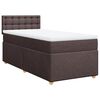 vidaXL Sommier à lattes de lit avec matelas Marron foncé 100x200 cm
