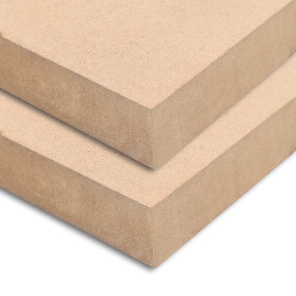 vidaXL Plaques de MDF 2 pcs Carr&eacute; 60x60 cm 25 mm