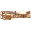 vidaXL Ensembles de canap&eacute;s 7 pcs Naturel Bois d'Acacia Massif