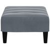 vidaXL Repose-pied gris fonc&eacute; 77x55x31 cm velours